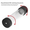 Cylindrical Water Cooling Reservoir Built in Filter Transparent 515ml Water