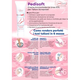 Pedisoft. Weichmachende Creme mit 10% Urea für sofortige Wirkung auf trockene, rissige Füße.