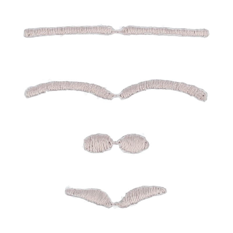 KIYOHARA Oshinui Face Applique Patch, Iron-on, S Size, GB Eyebrow