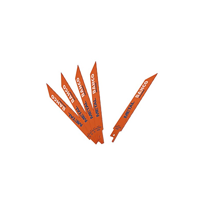 Bahco Sandflex® 3940-150-8/12-ST-5P Reciprocating Saw Blade Bi-Metal 150 mm 8/12