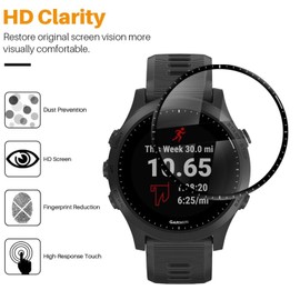 [3 Pack] Screen Protector for Garmin Forerunner 945, Electro-weideworld Anti-Scratch High Definition Soft Screen Protector for Garmin Forerunner 945