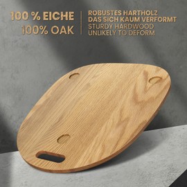 Siegvoll Sliding Board for Thermomix TM6 TM5, Thermomix Board Glider Effortless Moving, Oak, Thermomix Accessories