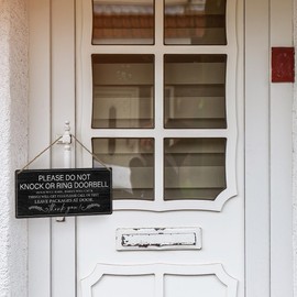 Everyday Business Signs - Studying Please Do Not Disturb - Rustic Wood Decor For Home Office Farmhouse Porch Shop,Funny Wooden Hanging Plaque, 6 X 12 In