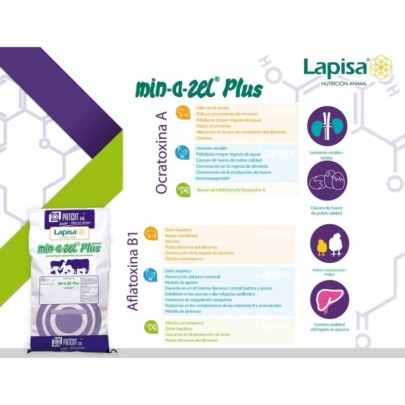 Lapisa Secuestrante Micotoxinas 5kg Minazel Plus Lapisa Gratis