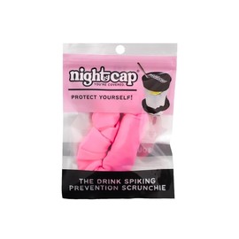 NightCap Scrunchie Drink Cover - Color: Pink