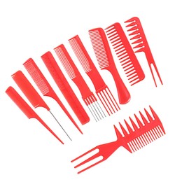 BIUDECO Hair Straightening Comb Comfortable Grip Plastic Hairdressing Comb Salon Quality 20pcs Set