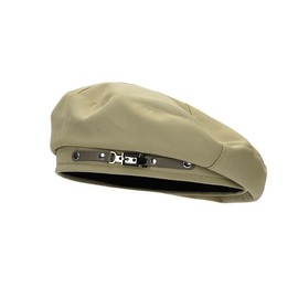 ZGMYC Fashion Beret Hats for Women Girls, Classic Beanie French Hat Solid Color Artist Painter Cap with Metal Buckle