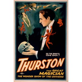 Thurston the Great Magician Vintage Magic Show Giclee Canvas Print 12x18
