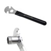 2PCS Bicycle Pedal Wrench Spanner, Long Pedal Spanner 15mm Repair