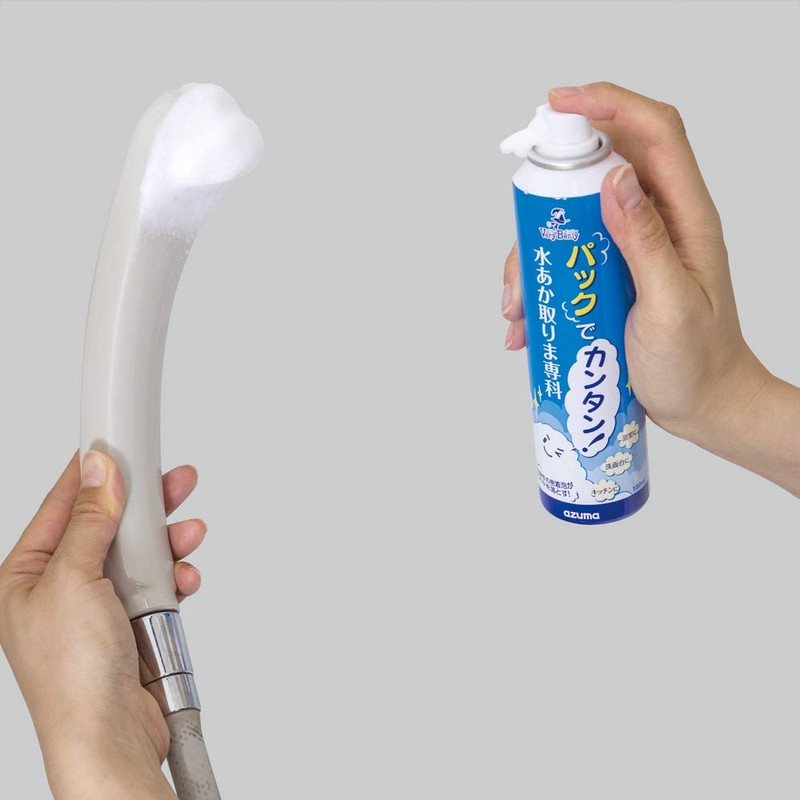アズマ 水垢汚れ洗剤 TKパックで簡単! 水あか取りま専科 正味量180ml スプレー式 密着泡が汚れを落とす