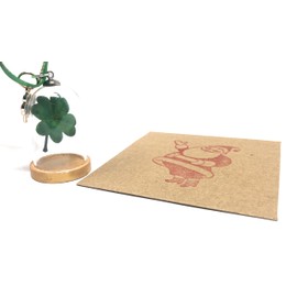 Lucky Christmas Ornament Stocking Stuffer with Bit O' Luck Card from Santa (Four Leaf Clover)