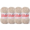 Plush Chunky Chenille Yarn for Crocheting, Soft Fluffy Velvet Yarn