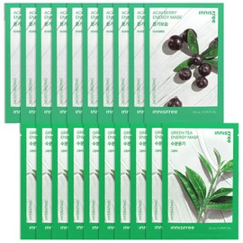 Innisfree Energy Mask Ashi Berry 10 sheets + Green Tea 10 sheets free / 이니스프리 에너지 마스크 아시이베리 10매+그린티10매 증정