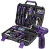 CARTMAN 150-Piece Household Tool Set, 8V Cordless Drill Driver Kit,
