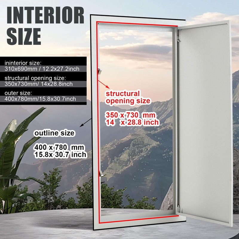 Zonon Thicken 1.2mm Access Panel for Drywall 14" x 29"
