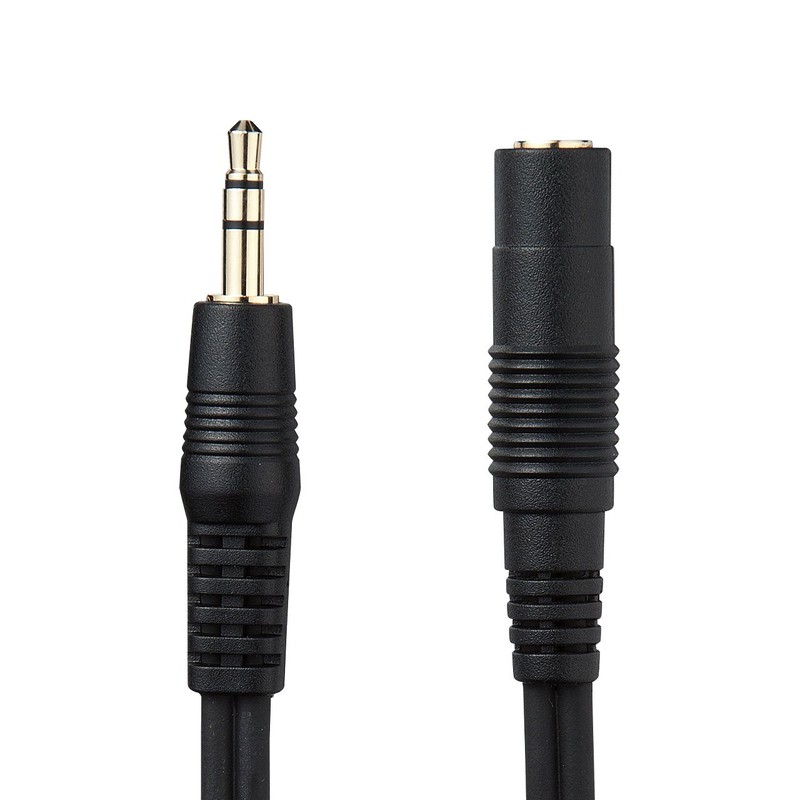 サンワサプライ オーディオ延長ケーブル 3.6m ブラック KM-A3-36K2