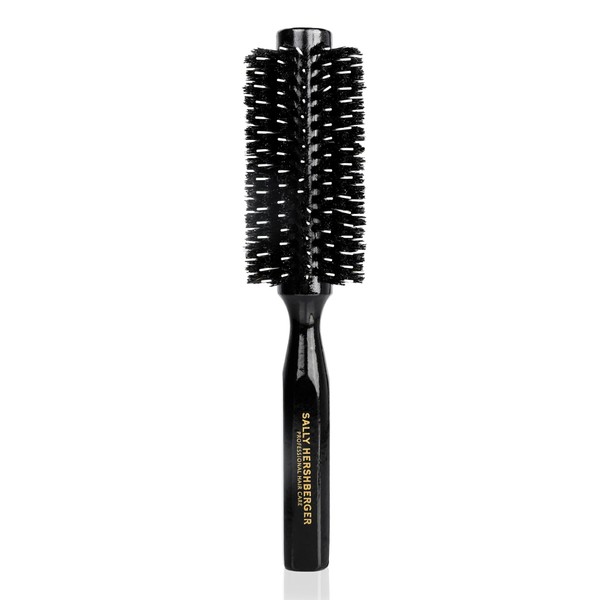 SALLY HERSHBERGER Medium Round Brush - Premium, Salon-Tested, Volumizing and Smoothing Barrel Hair Brush - For Styling, and Blow Drying Thick Through Fine Hair - Boar Bristle Design - 1 pc