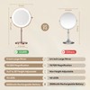 Makeup Mirror with Lights, 5000 mAh Rechargeable Double Sided Magnifying