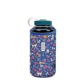 Sok It Botl Sok Water Bottle Sleeve Insulated Neoprene Cover (Purr-fection, Fits 32oz Nalgene)