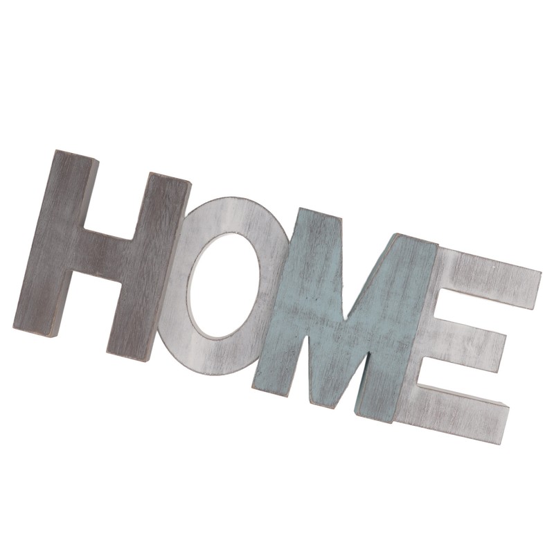 Wood HOME Sign Distressed Retro One Piece Design Exquisite Wooden