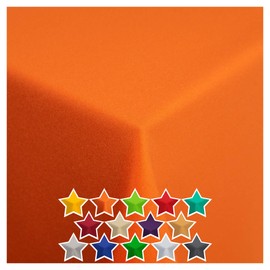 StoffTex Tablecloth, Table Runner, Table Linen, Table Decoration, Tablecloth (Orange, 120 cm Round), S260 Round Tablecloth Diameter 120 cm