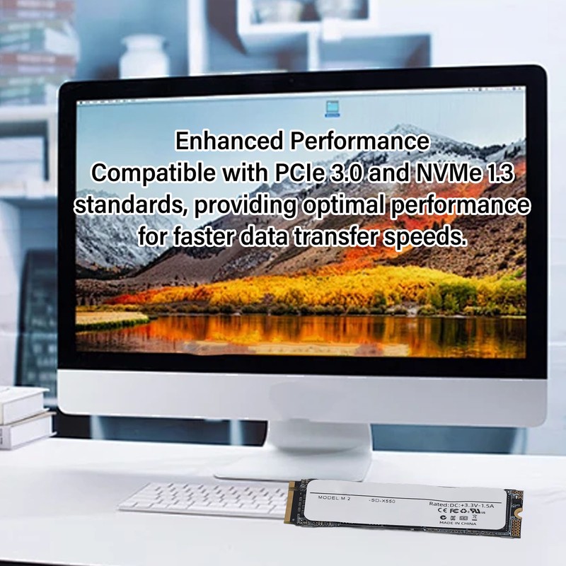 NVMe Internal SSD PCIE Gen3 X 4 M.2 2280 Interface