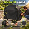 Waterproof BBQ Grill Cover for Outdoor Storage – 100% Polyester