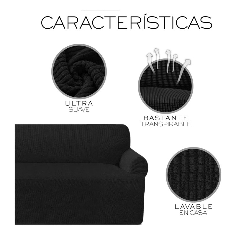Nube Cubre Sala Protector Stretch Fit Ajustable Elástico 3 Piezas