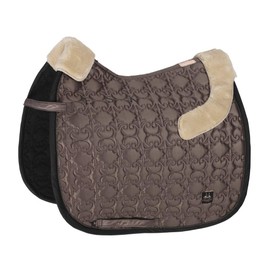 Eskadron Heritage INNOPAD Satin FAUXFUR, Black Lurex Form Dressage Saddle Cloth