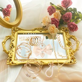 DAECHAO 45-55 Pieces Mystery Jewelry Jar, Surprise Jewelry Box for womenMystery Earrings & Necklace Unboxing Kit with Unique Designs, Unique Birthday Gifts for Women