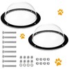 2PCS Dog Fence Window, 12.4” Acrylic Clear View Bubble Dome