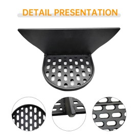 NEURARC Cast Iron Cooking Grates with Divider for Primo Oval XL Grill Parts,Charcoal Grids Primo Oval Large 400.