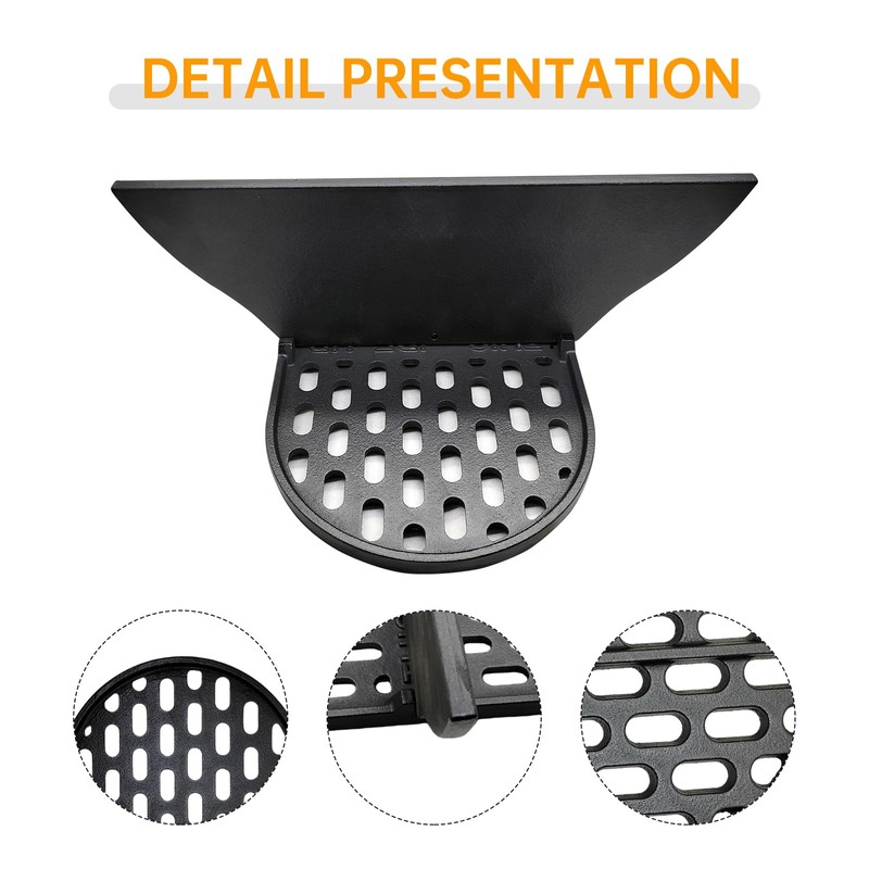 NEURARC Cast Iron Cooking Grates with Divider for Primo Oval