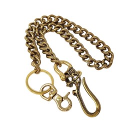 H.N.Z hzwc-007-012oya Men's Wallet Chain Brass Wallet Chain Keychain Gold, 011