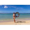 Igarashi RLC-391V 35.4 inches (90 cm) Swim Ring, Heart Zebra