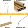 Didaey 80 Sets Dry Cleaner Hangers 18 Inch Drapery Hanger