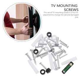 jojofuny 1 Set Tv Hanger Tv Stand Tv Mount Hardware Metal Mounting Screws Tv Wall Stand Screws Wall Mounting Tv Screws Tv Wall Mount Screws Wall Mount Screws for Tv Television Iron Heavy