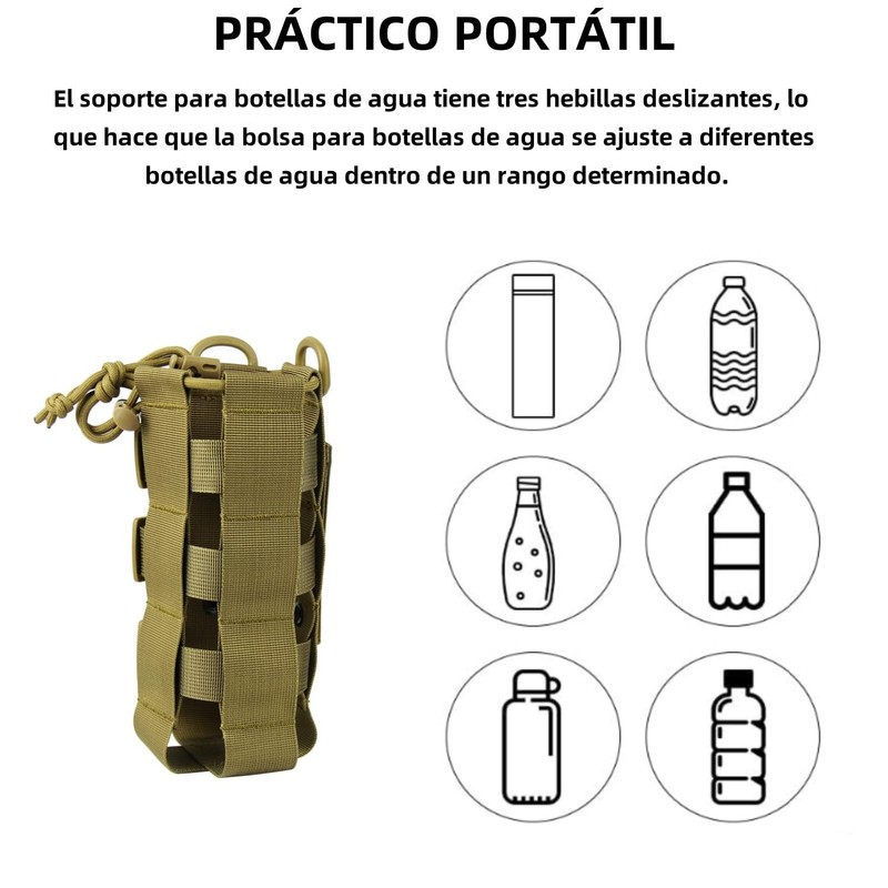 THJOPOKEEL Soporte Ajustable para Botella de Agua con Correa Ajustable