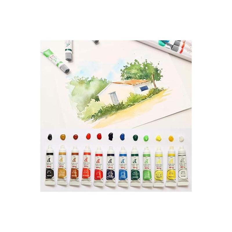 Pentel Arts Acuarelas, Colores Vívidos, Estuche con 24 Piezas, WFRS-24