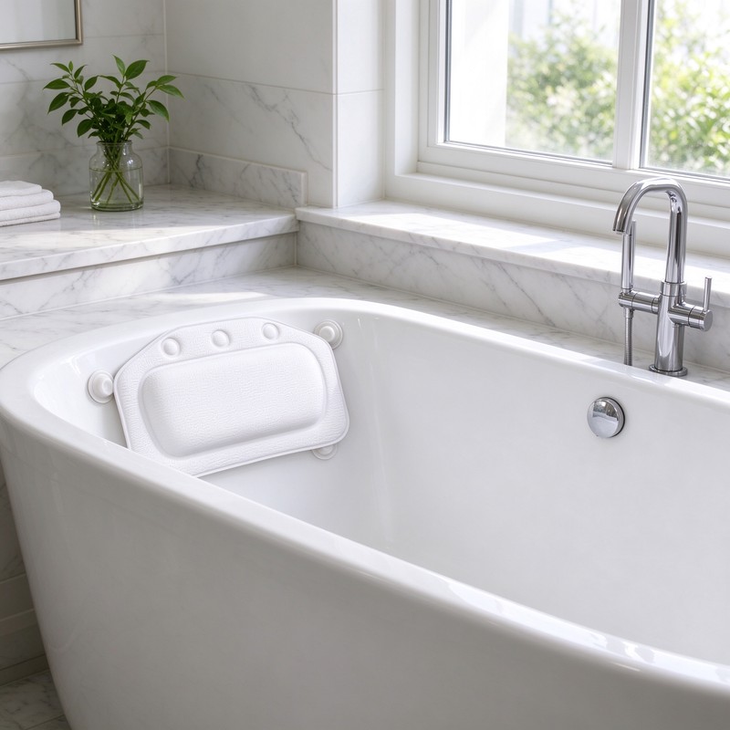 Soft Bath Pillow for Bathtub – Comfortable Neck and Head