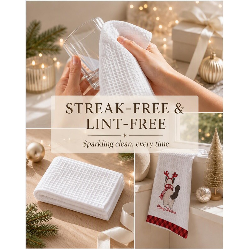 Ragdoll Cat Christmas Kitchen Towels Gifts for Cat Mom Lovers