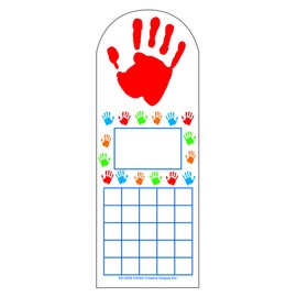 Hands Personal Incentive Chart- Perfect for Encouraging Positive Reinforcement, Tracking Goals, Chores, Classroom assignments and Responsibilities.