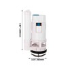 White 18cm Height Water Tank Connected Dual Flush Fill Toilet