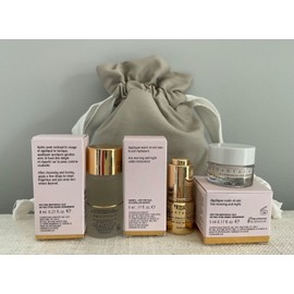 Chantecaille 24k Gold Essence Serum Intense Cream Intense Travel Set w/ Bag