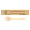 Kyushu Shikko WSF-004N Wooden Cutlery, Craft Enclosed Wood Fork Spoons,