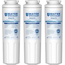 Waterspecialist UKF8001 Water Filter, Replacement for EveryDrop Filter 4, Whirlpool EDR4RXD1, 4396395, Wrx735sdbm00, Mfi2570fez Msd2651heb, Pack of 3