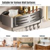 2Pcs Corner Shower Shelf Caddy Suction Cup, No Drill Hole