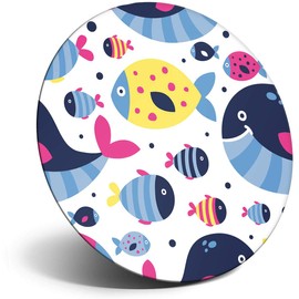 Destination Vinyl ltd Magnet for Refrigerator, Fridge - Cute Cartoon Tropical Fish for Office, Cabinet and Whiteboard, Magnetic Stickers, 2827