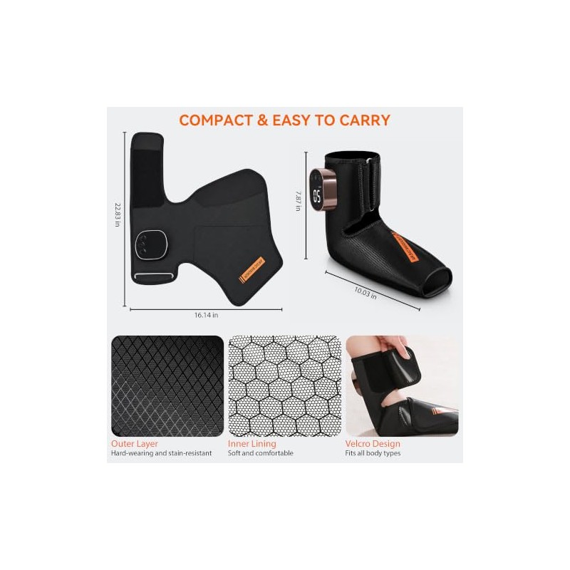 Cordless Foot Ankle Massager for Pain and Circulation