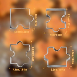 Kingsie Cookie Cutter, Cookie Cutter, Baking Stainless Steel, Jigsaw Puzzle, Confectionery Goods